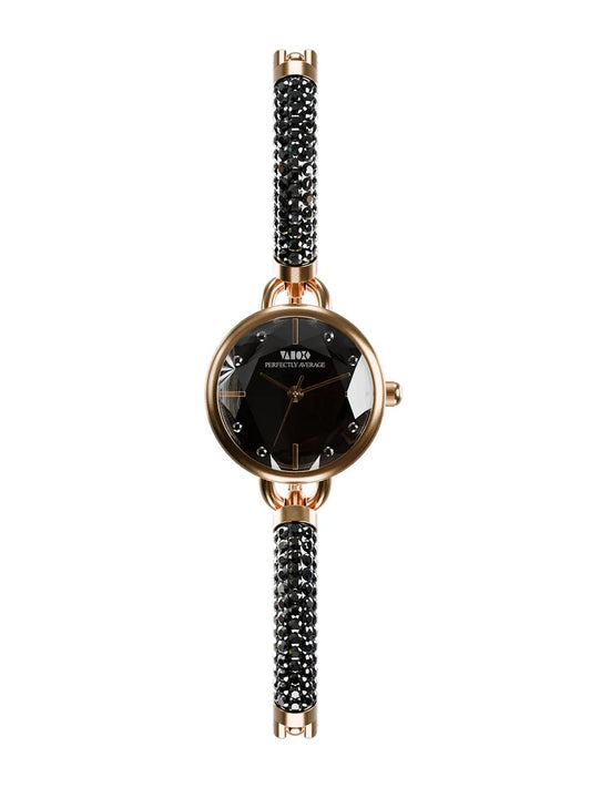 Crystal Slider Watch - Black