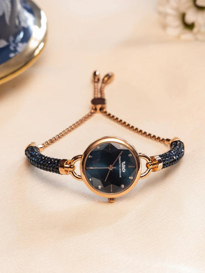 Crystal Slider Watch - Blue