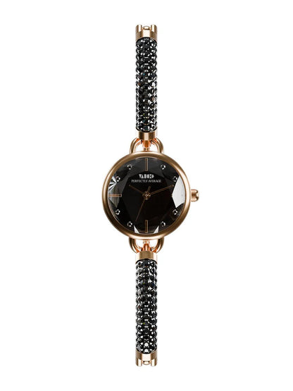 Crystal Slider Watch - Black