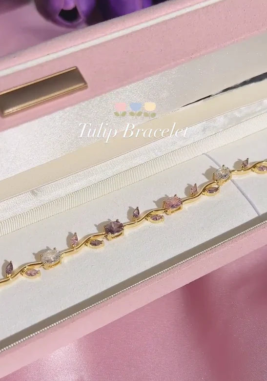 Rapunzel Tulip Flower Bracelet