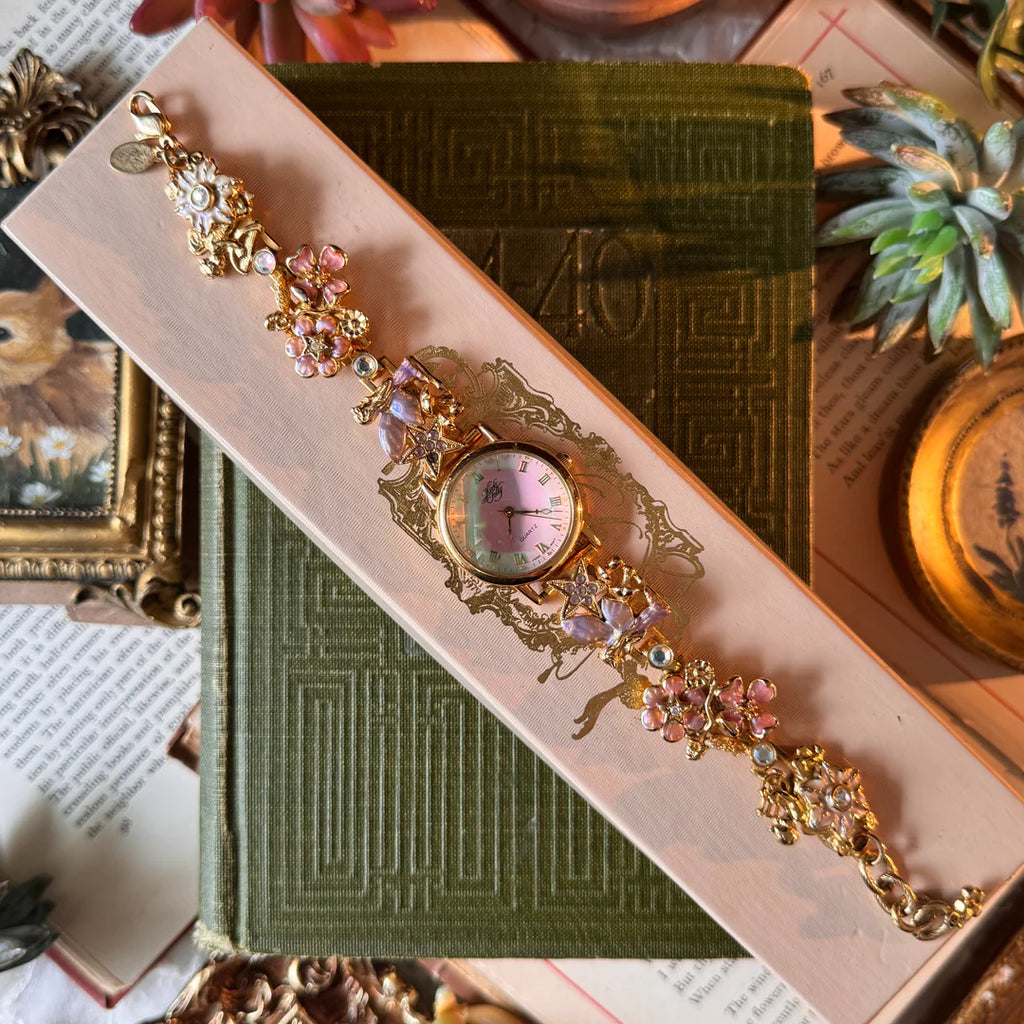 Extremely Rare Kirks Folly Pastel Fairy Themed Charm Watch