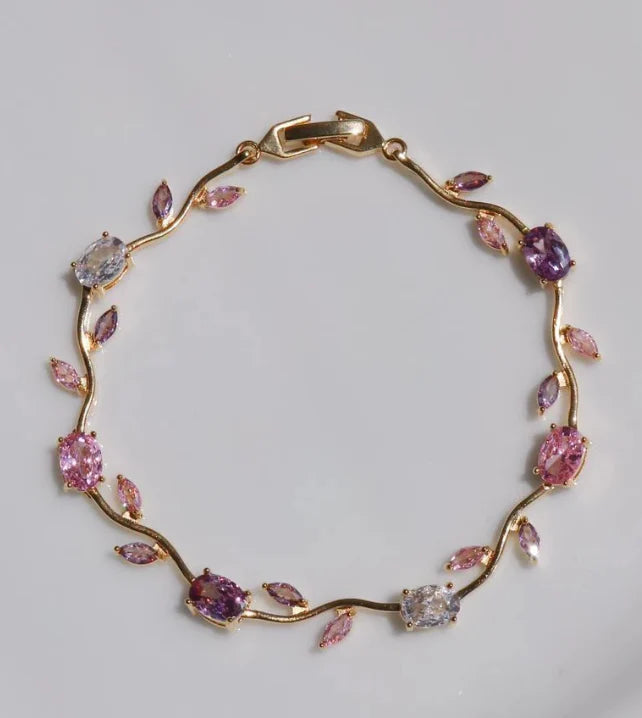 Rapunzel Tulip Flower Bracelet