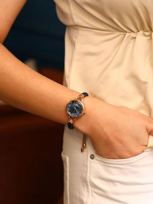 Crystal Slider Watch - Blue