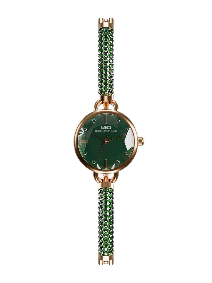Crystal Slider Watch - Green