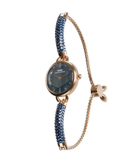 Crystal Slider Watch - Blue