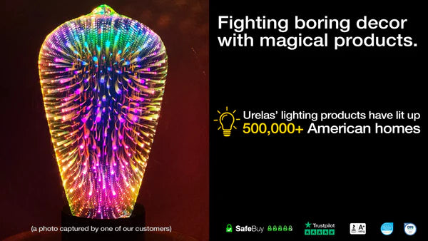 3D Illusion Fireworks LED Bulbs