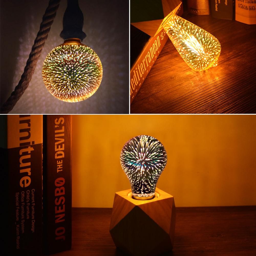 3D Illusion Fireworks LED Bulbs