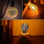 3D Illusion Fireworks LED Bulbs