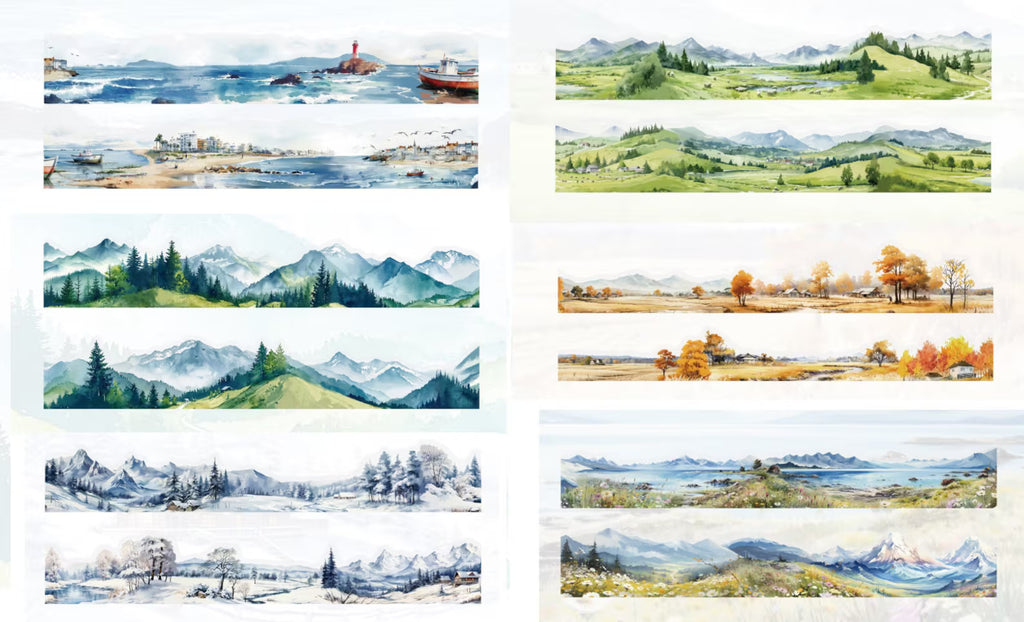 Overlooking the Scenery Series – Landscape Pattern PET Tape