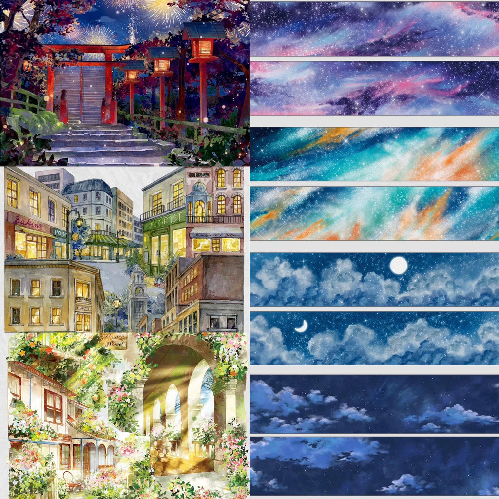 Overlooking the Scenery Series – Landscape Pattern PET Tape